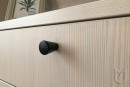 TULIP Knob Taper oak lacquered+screws