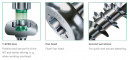 SPAX screw 6x100/61 semi-round head TXS,W,4C, partial thread