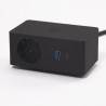 VersaQ 1x 230V, USB A+C 5V black, Schuko
