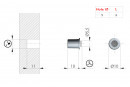 IF-silencer door screw Flex 5mm 10x3mm anthracite
