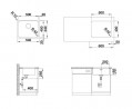 BLANCO 526122 Sink SOLIS 500 U InFino without eccentric brushed stainless steel
