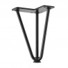 STRONG Furniture leg wired NNK 004 175mm, black matt
