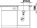 BLANCO 523495 Sink Subline 400-F gray rock Silgranit InFino manual