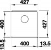 BLANCO 523495 Sink Subline 400-F gray rock Silgranit InFino manual