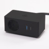 VersaQ HUB 1x 230V,1x RJ45,USB A+C 5V,1x HDMI,QI charging support,black,Schuko