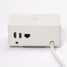 VersaQ HUB 1x 230V,1x RJ45,USB-A+C 5V,1x HDMI,QI charging support,white,Schuko