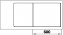 BLANCO 523489 Sink Axia III 6S-F anthr. InFino with eccent. Silgranit PuraDur