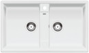 BLANCO 516678 Sink Zia 9 white without eccentric Silgranit PuraDur