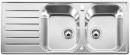 BLANCO 519713 Sink LANTOS 8 S-IF Compact brushed stainless steel with eccentric