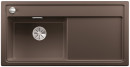 BLANCO 523933 Sink Zenar XL 6S-F coffee InFino with eccentric Silgranit PuraDur