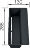 BLANCO 235494 Accessories container SITY Box Lava gray grey-black plastic