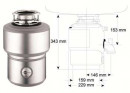 BLANCO 513448 Shredder M 200 Evolution-ISE, with tire switch/chrome