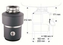 BLANCO 513447 Shredder M 100 Evolution-ISE, with tire switch/chrome