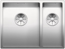 BLANCO 521609 Sink Claron 340/180-U stainl.steel InFino silk gloss no handle