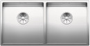 BLANCO 521617 Sink Claron 400/400-IF stainl.steel InFino silk gloss no handle