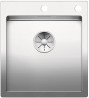 BLANCO 521632 Sink Claron 400-IF/A stainless steel InFino silk gloss with handle