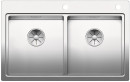 BLANCO 521663 Sink Divon II 8-IF stainl.steel silk gloss InFino no eccentric