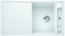 BLANCO 523234 Sink Axia III 5 SF white InFino with eccentric Silgranit PuraDur