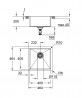 GROHE 31578SD1 Sink K700 45-S with one sector, brushed stainless steel