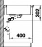 BLANCO 523463 Sink Axia III 6 S gray rock InFino with eccent. Silgranit PuraDur