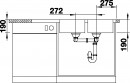 BLANCO 523376 Sink DINAS 8 S brushed stainless steel without eccentric