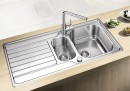 BLANCO 523375 Sink DINAS 6 S brushed stainless steel without eccentric