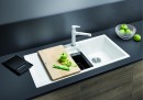 BLANCO 523353 Sink COLLECTIS 6 S coffee InFino with eccentric Silgranit PuraDur