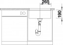 BLANCO 523436 Sink Subline 500-U white InFino manual Silgranit PuraDur