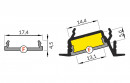 StrongLumio cover strip for LED profiles 14 clip-on milky 2000mm