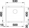 BLANCO 523436 Sink Subline 500-U white InFino manual Silgranit PuraDur
