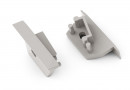 StrongLumio end caps for Diagonal 14 profile, grey (pair)