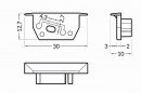 StrongLumio end caps for Diagonal 14 profile, grey (pair)