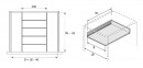 HETTICH 9288441 OrgaTray 630 divider 271/470 silver