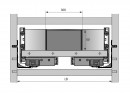 HETTICH 9288441 OrgaTray 630 divider 271/470 silver