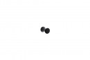 TULIP Knob Ruza black matt+ screw