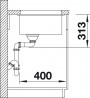 BLANCO 523429 Sink Subline 400-U tartufo InFino manual Silgranit PuraDur