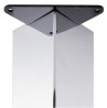 G-Table leg 710/80x80 chrome