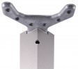 StrongLegs table leg TA001, 710R/60x60mm, imitation stainless steel