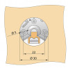 KNAPP K120 UNO 30 stainless steel suspension joint