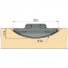 KNAPP K049 SILVER plug-in joint (aluminum and zinc alloy)