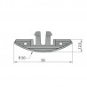 KNAPP K058 FAST contact joint plastic (1 pair)