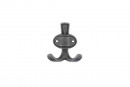 TULIP Hook Rubico antique black + screws