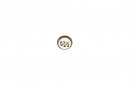 TULIP Knob Margarita antique brass/porcelain/flower