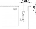 BLANCO 523417 Sink Subline 320-F gray rock Silgranit InFino manual