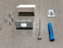Hinge fittings - side without dowel white