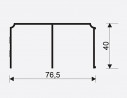 SEVROLL 01469 Gemini overhead line 4.05m silver