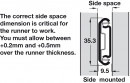 Hafele 420.45.955 ball bearing slides 550/50kg, 2 way