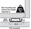 Hafele 420.45.955 ball bearing slides 550/50kg, 2 way