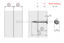 IF-screw Flat 4x27/16 decorative flat head, partial thread