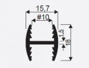 SEVROLL 05303 connecting rail H10 3m black mat
